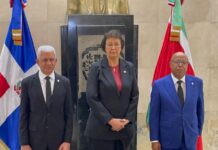 Presidenta de Surinam llega al Congreso Nacional para fortalecer lazos bilaterales
