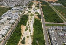 Residentes de Ciudad Juan Bosch denuncian parques sin iluminación desde hace más de un mes