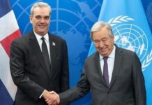 Abinader se reúne con el secretario general de la ONU en el Palacio Nacional