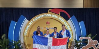 Estudiantes de la PUCMM ganan el Gran Premio en la final mundial de la Huawei ICT Competition en China