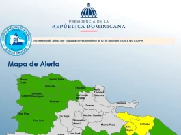 COE incrementa alertas por lluvias; dos provincias están en amarilla y 14 en verde