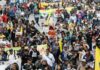 Miles de colombianos protestan en el primer paro nacional del Gobierno de De la Espriella
